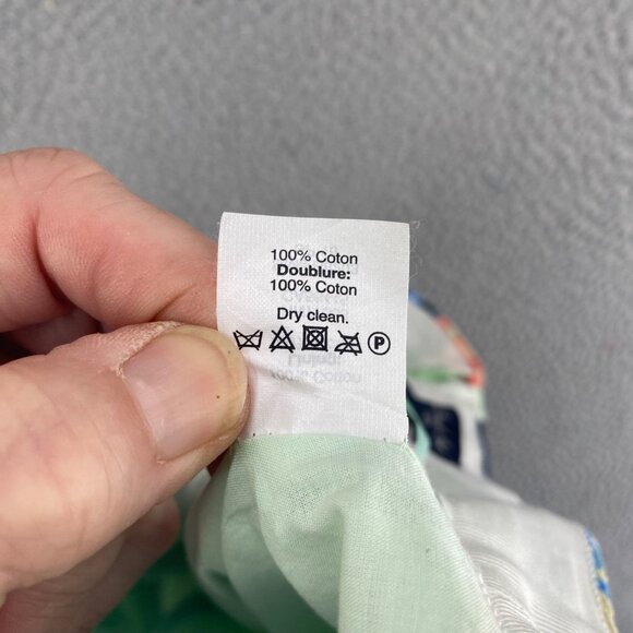 J Crew Skirt Womens 0 Blue Multi Floral Pencil Below Knee Cotton Office Career - Picture 8 of 11